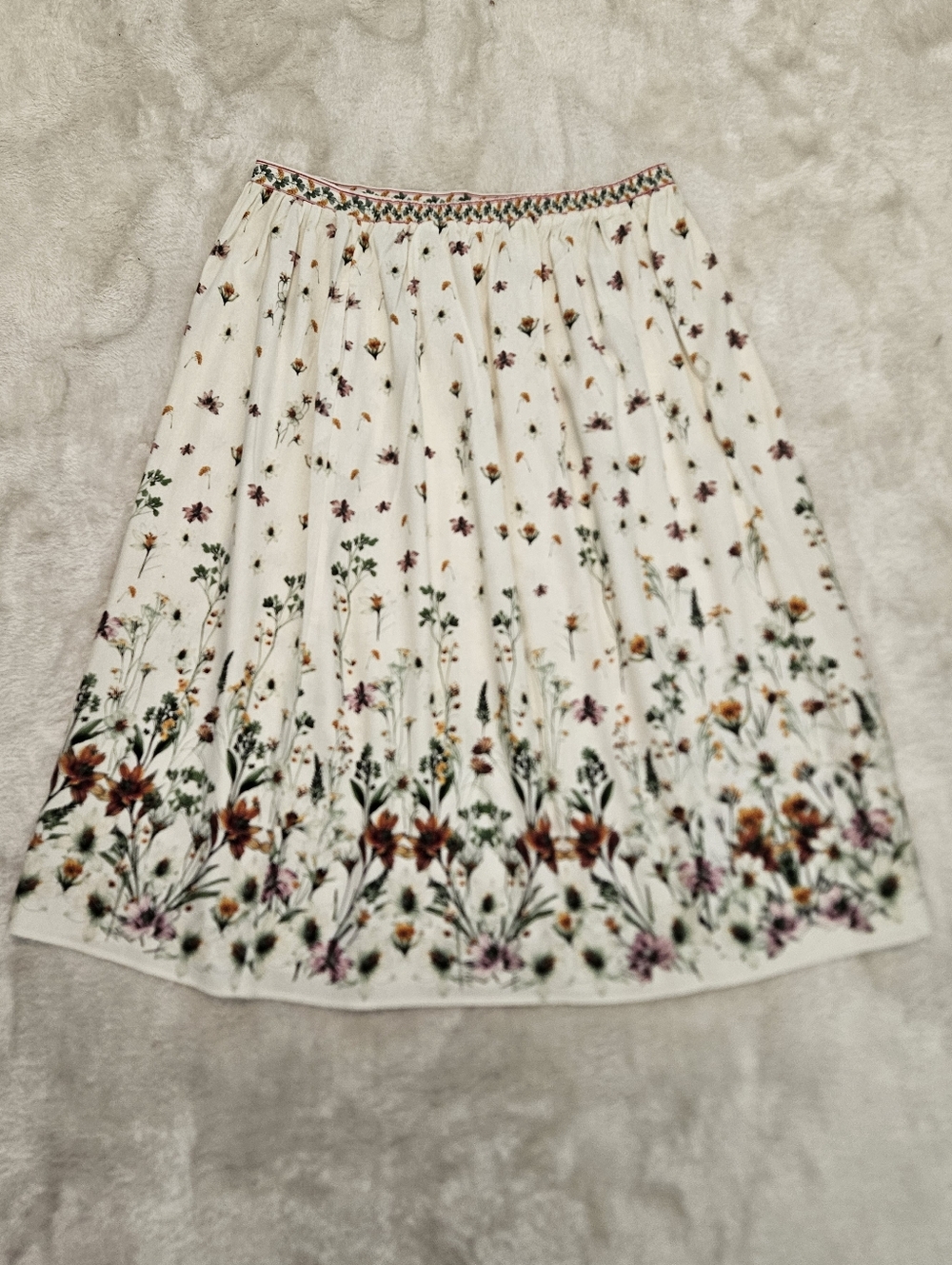 NWT Max Studio Floral Midi Skirt Plus Size 2X Cottagecore Feminine Bohemian - Picture 10 of 10